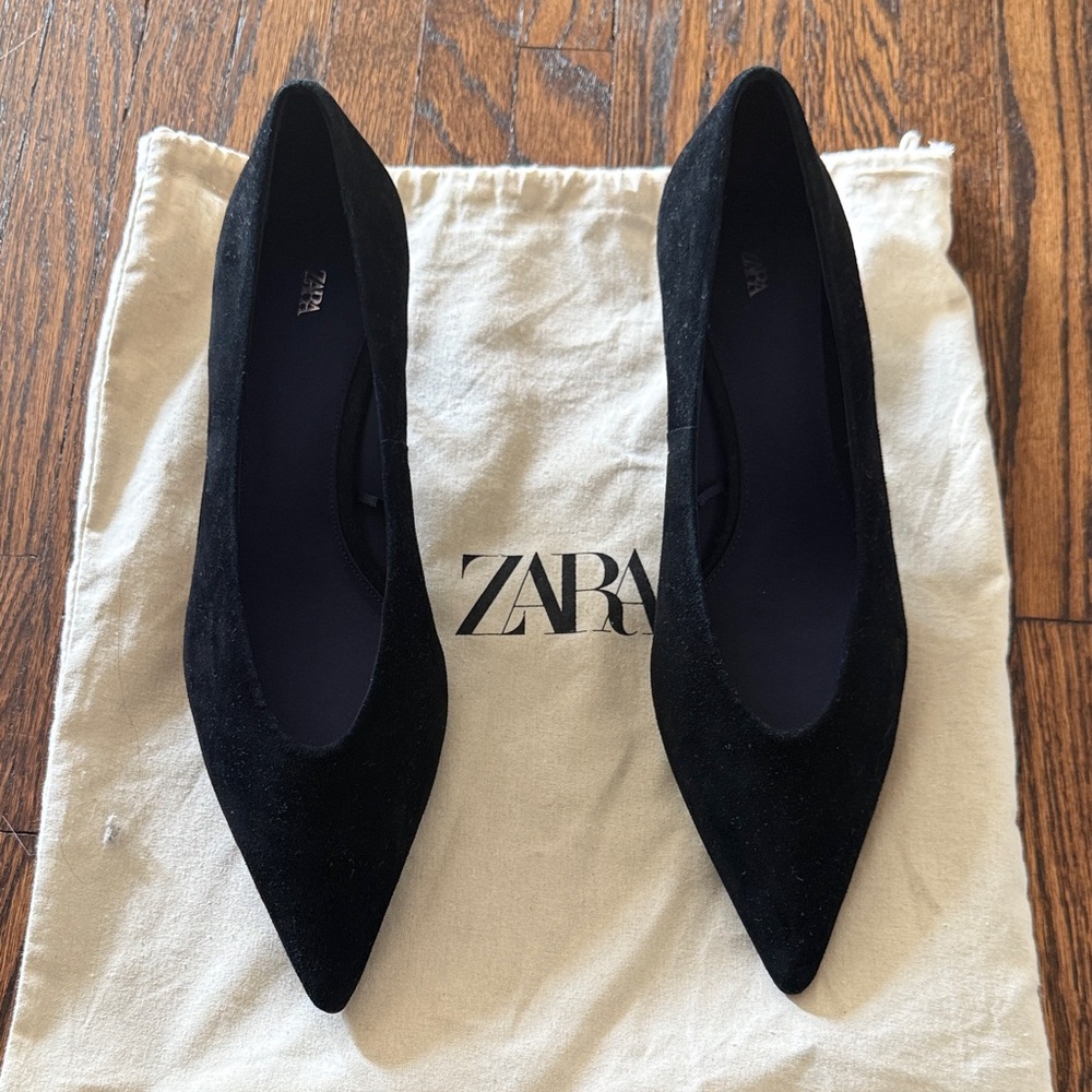 Zara Women's Elegant Black Heels (sold out, never worn)